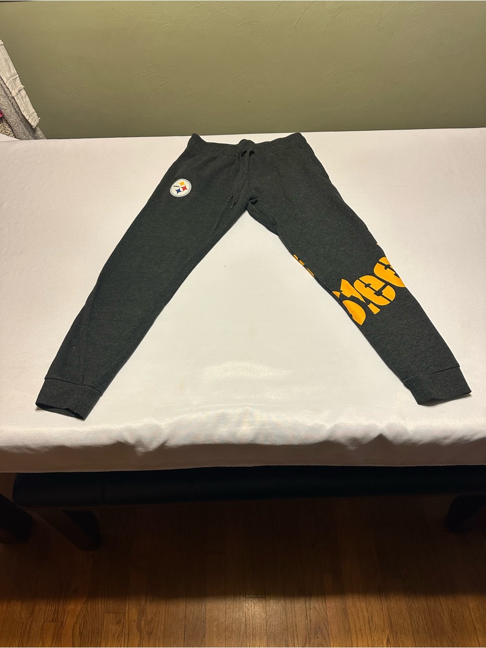 NFL Black Joggers with Yellow Team Graphic